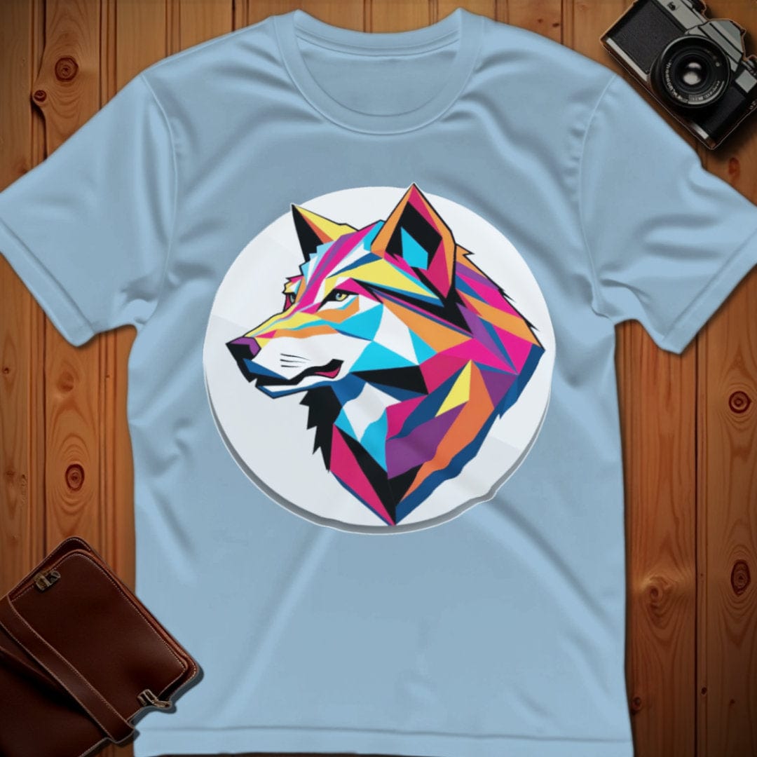 Wolf Tee β Geometric β Bold Vibrant Art | Weekend Casual Wear