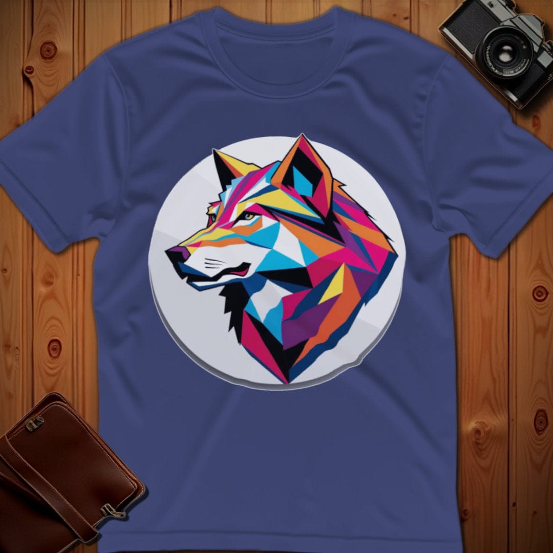 Wolf Tee β Geometric β Bold Vibrant Art | Weekend Casual Wear