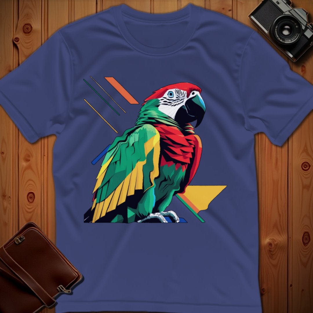 Parrot Tee β Geometric β Bold Vibrant Art