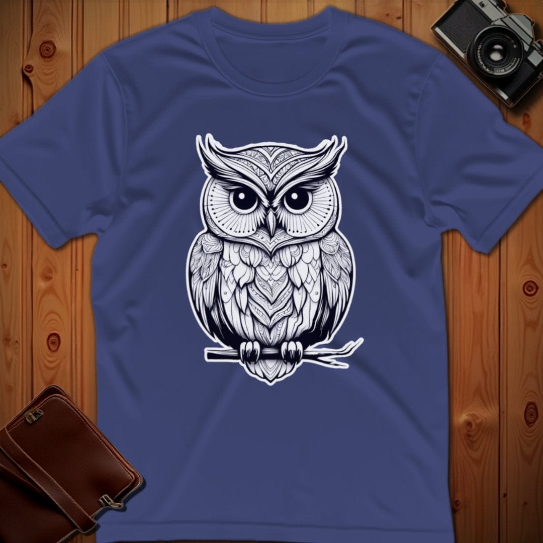 Owl Tee β On Branch β Bold Vibrant Art