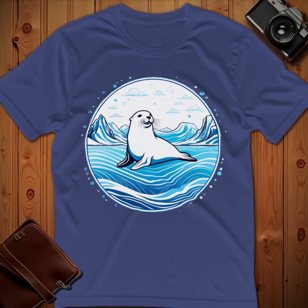 Seal T-Shirt β On Ice β Bold Vibrant Graphic | Lazy Day Outfit