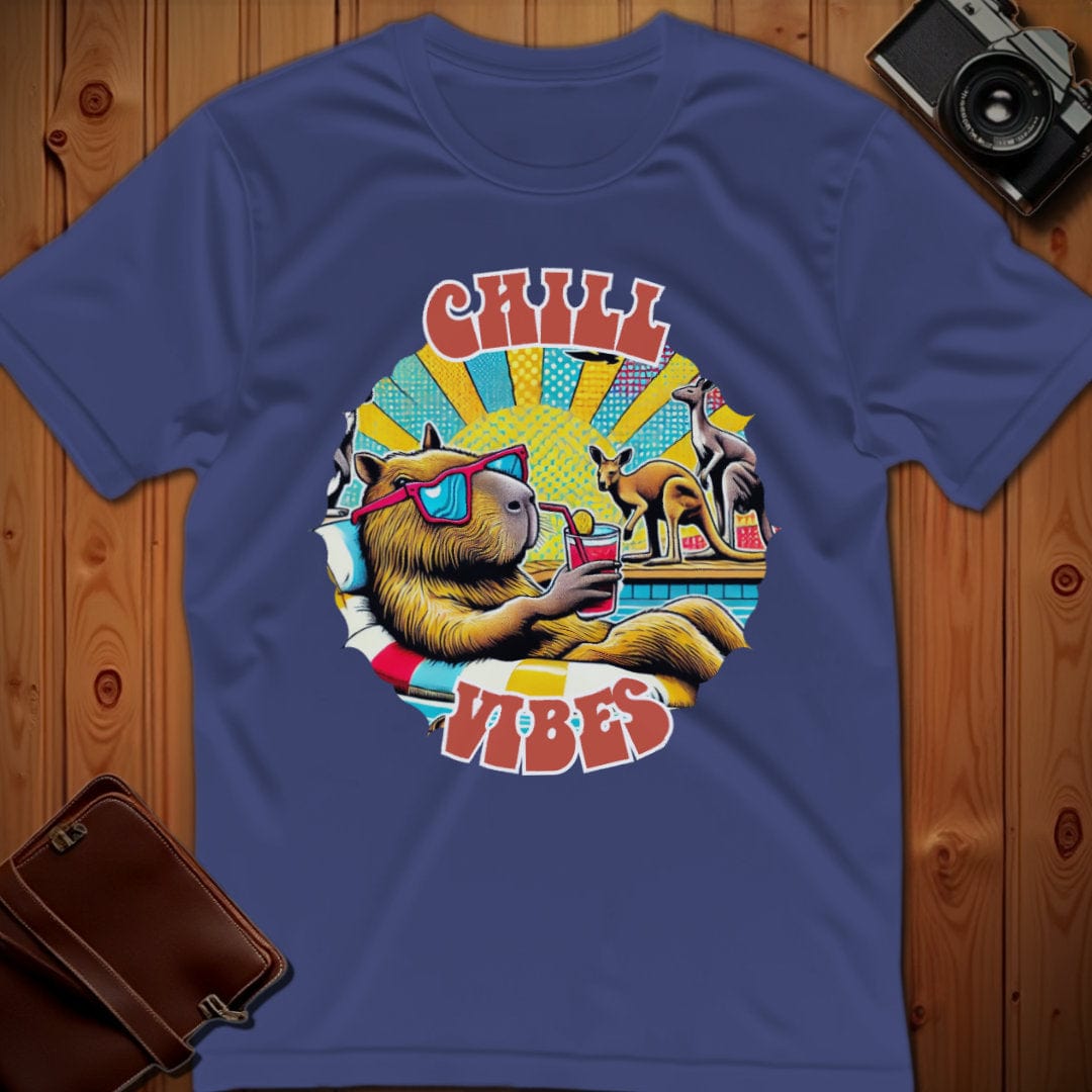 Capybara Tee β Chill Vibes β Bold Vibrant Art