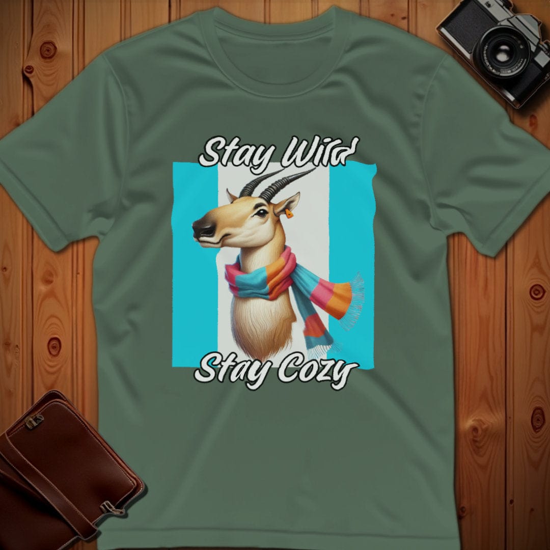 Saige Antelope Tee β Stay Wild Stay Cozy β Bold Vibrant Art