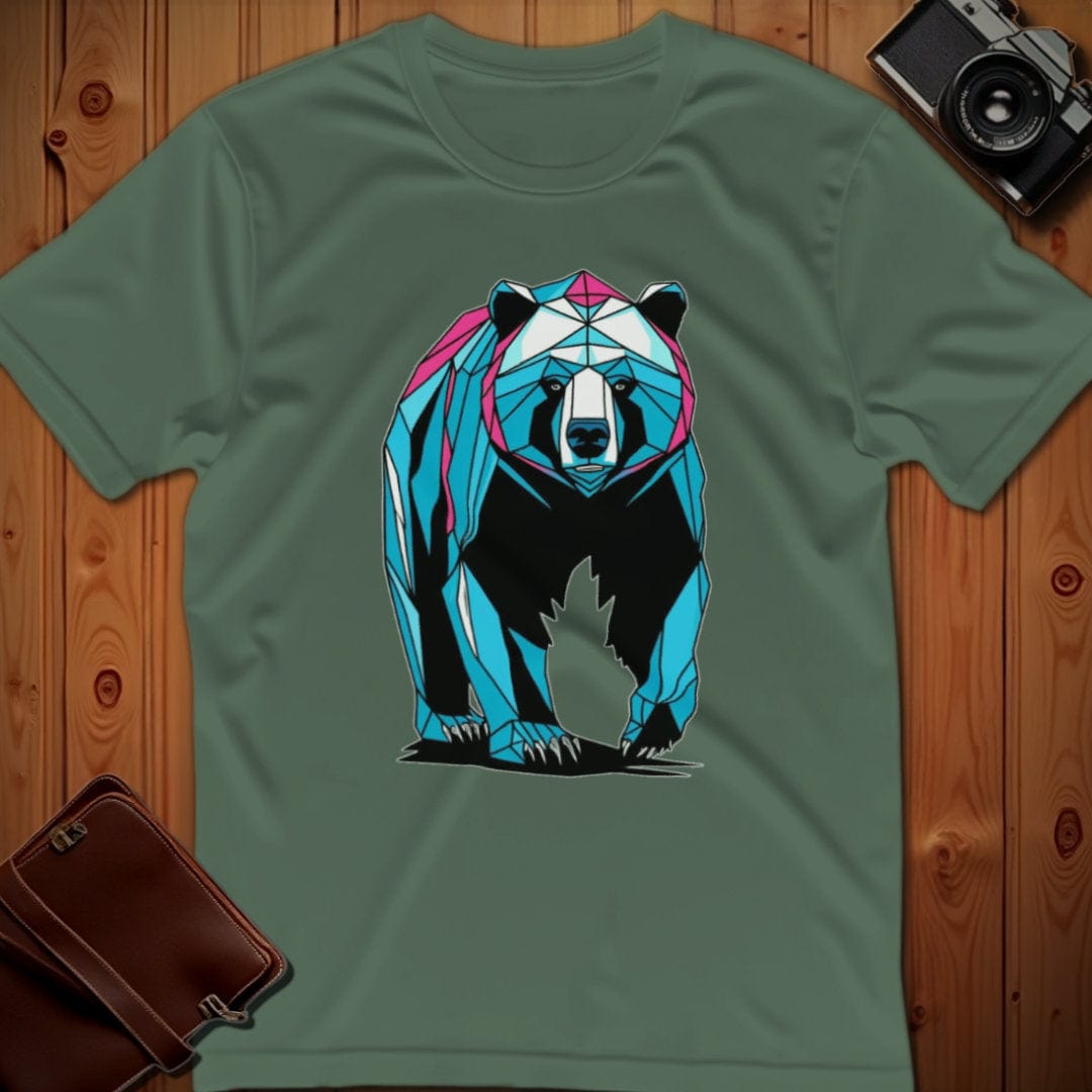 Bear Tee β Geometric β Bold Vibrant Art