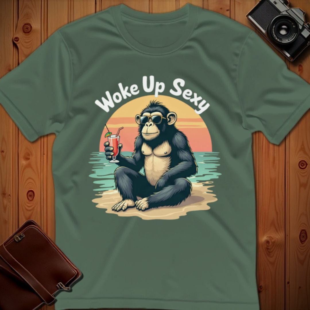 Chimpanzee Tee β Woke Up Sexy β Bold Vibrant Graphic | Outdoor Adventure
