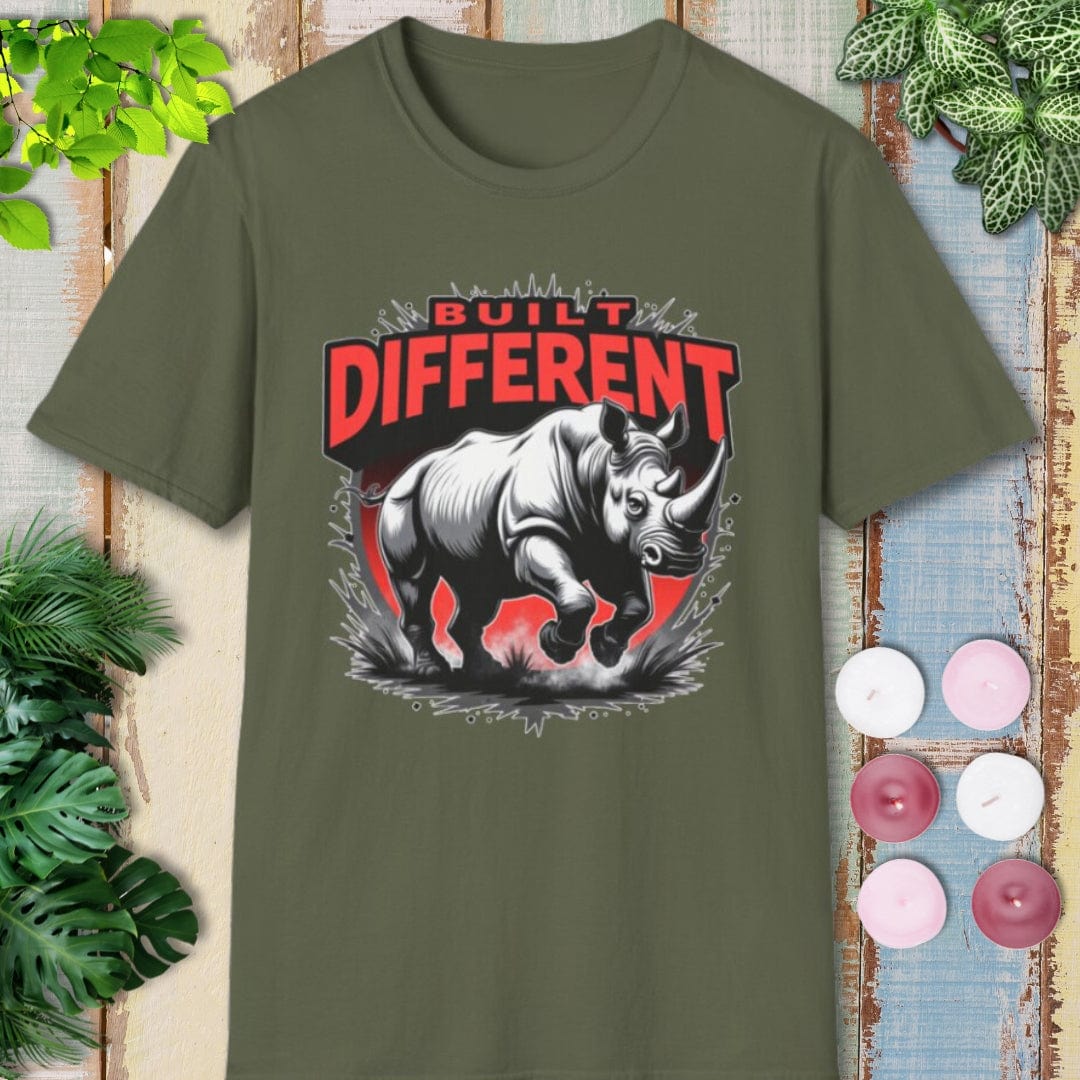 Built Different Rhino T-Shirt