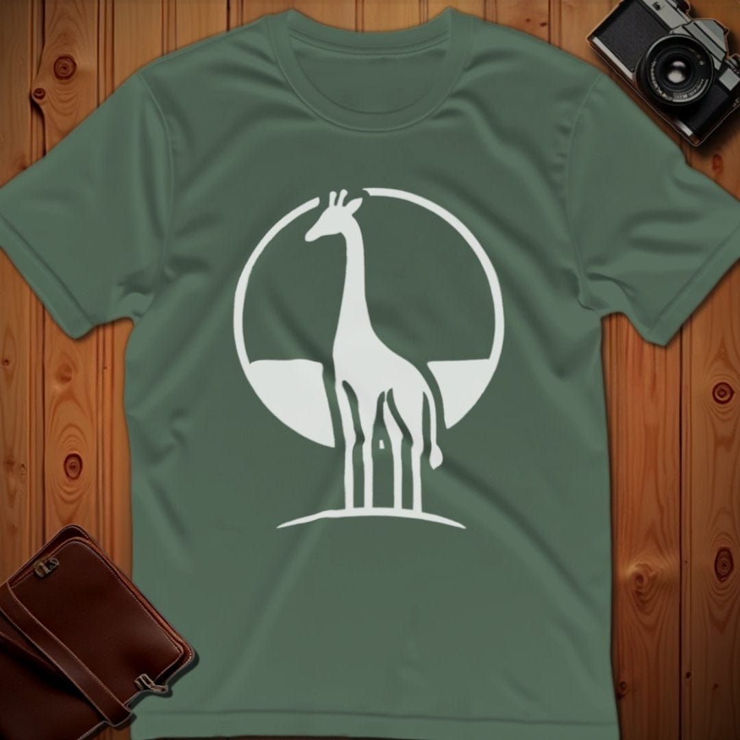 Giraffe Tee β Minimalist β Bold Vibrant Art