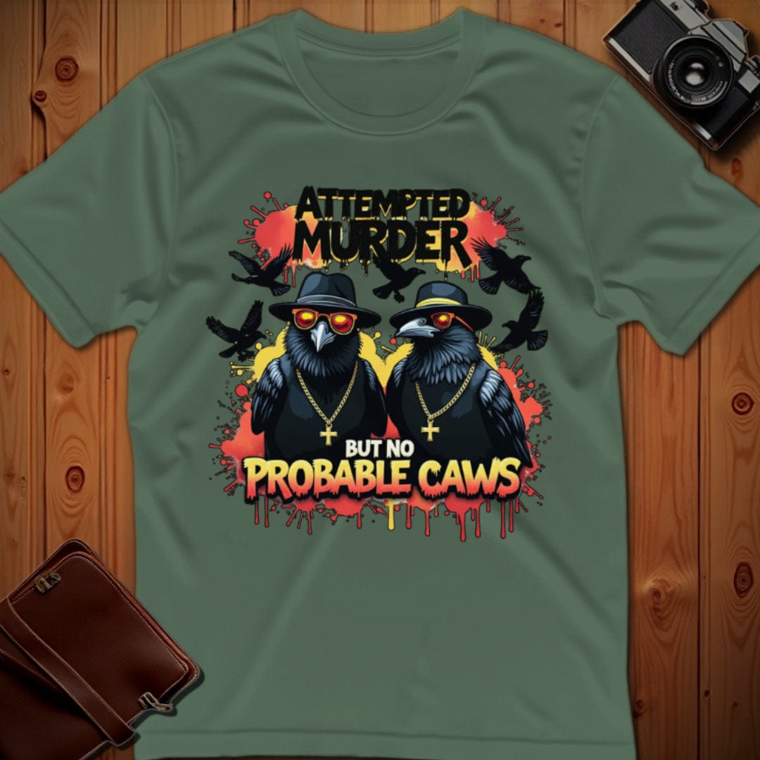 Crows Tee β Attempted Murder β Bold Vibrant Art