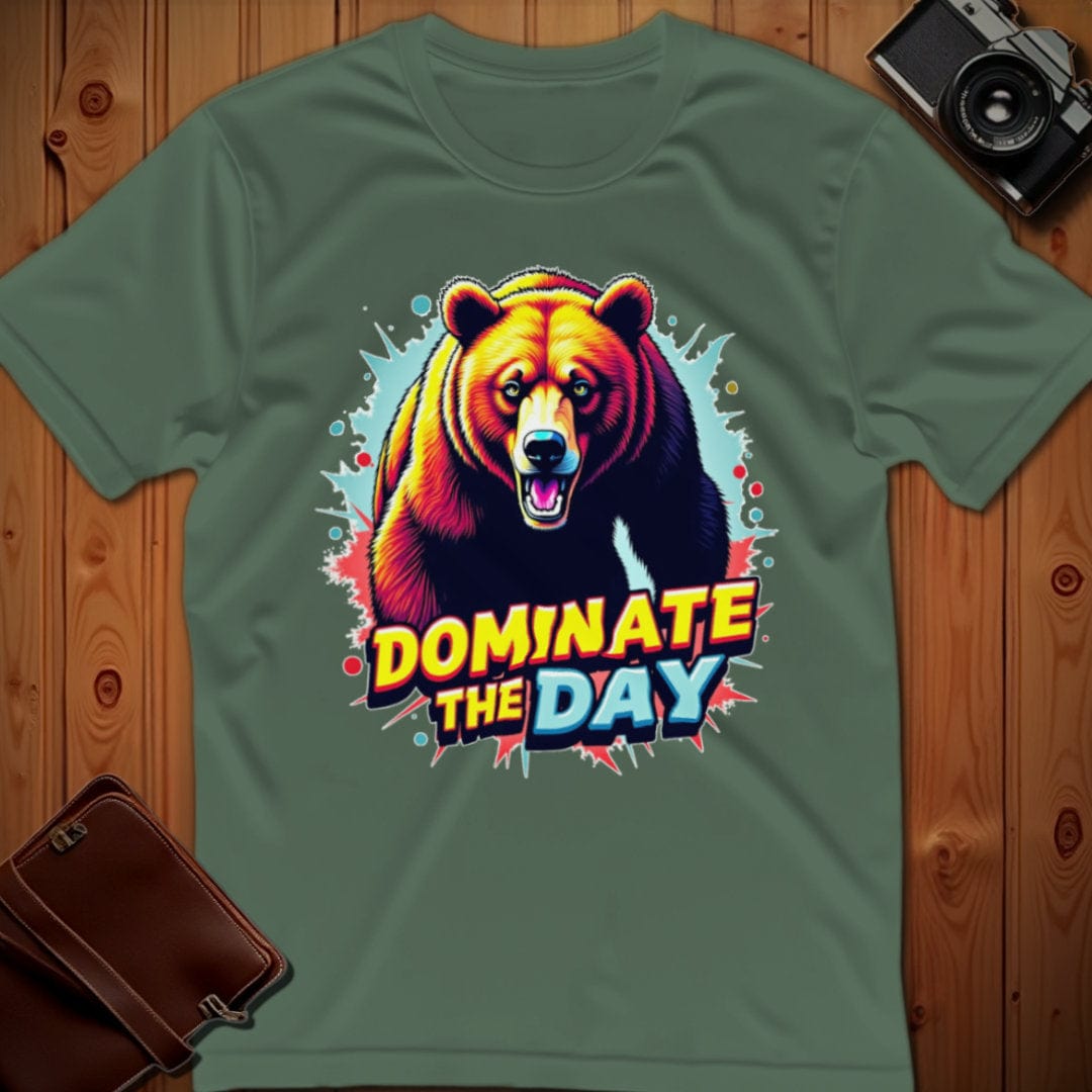 Bear Tee β Dominate the Day β Bold Vibrant Art