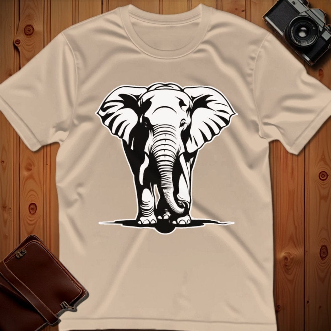 Elephant Tee β Walking β Bold Vibrant Art