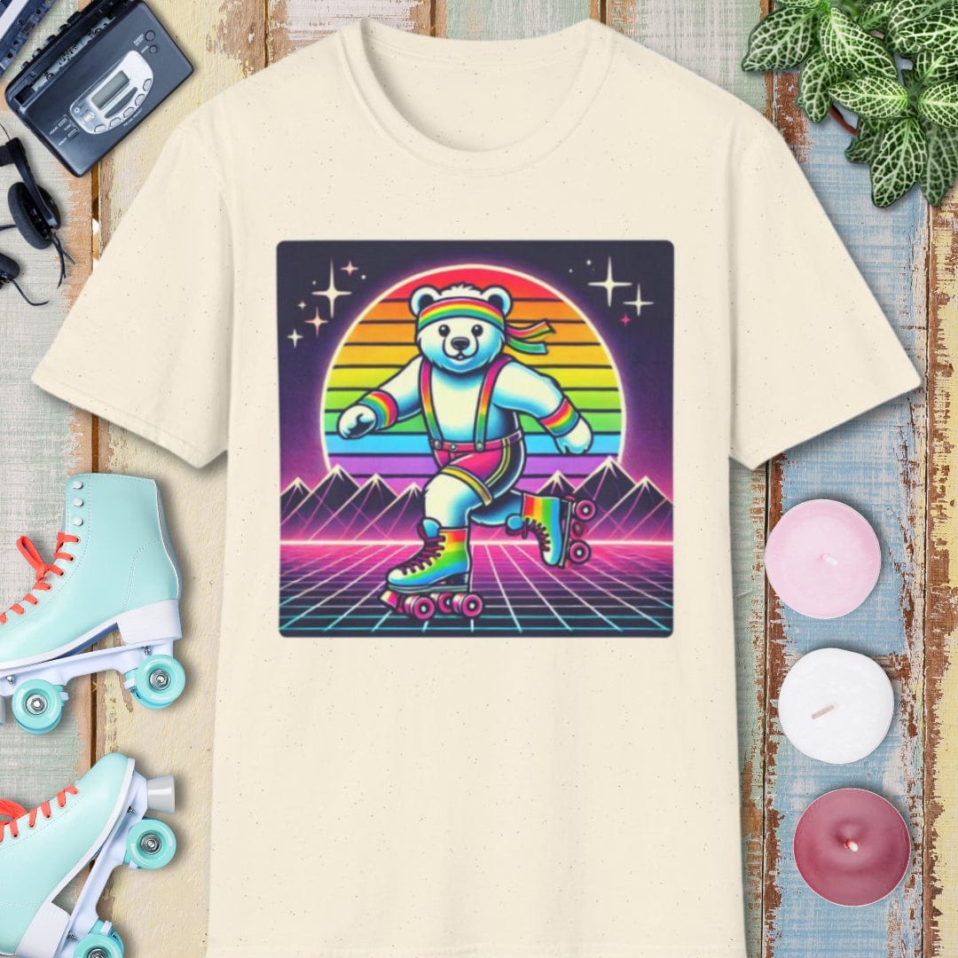Bear Tee β 80's Roller Skating β Bold Vibrant Art