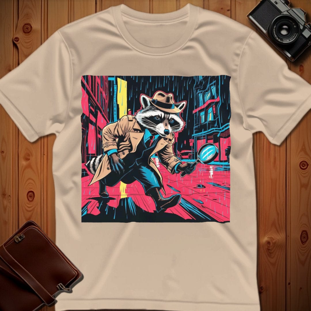 Raccoon Tee β Detective Raccoon Pop Art β Bold Vibrant Art