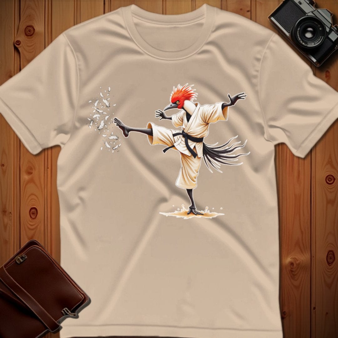 Secretary Bird Tee β Martial Artist β Bold Vibrant Art