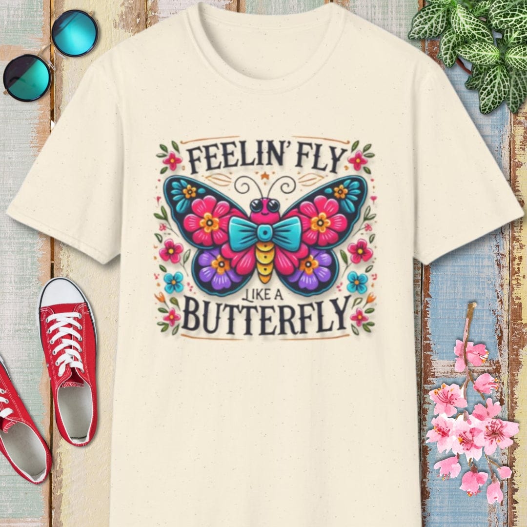 Butterfly Tee β Feelin Fly Like A β Bold Vibrant Art
