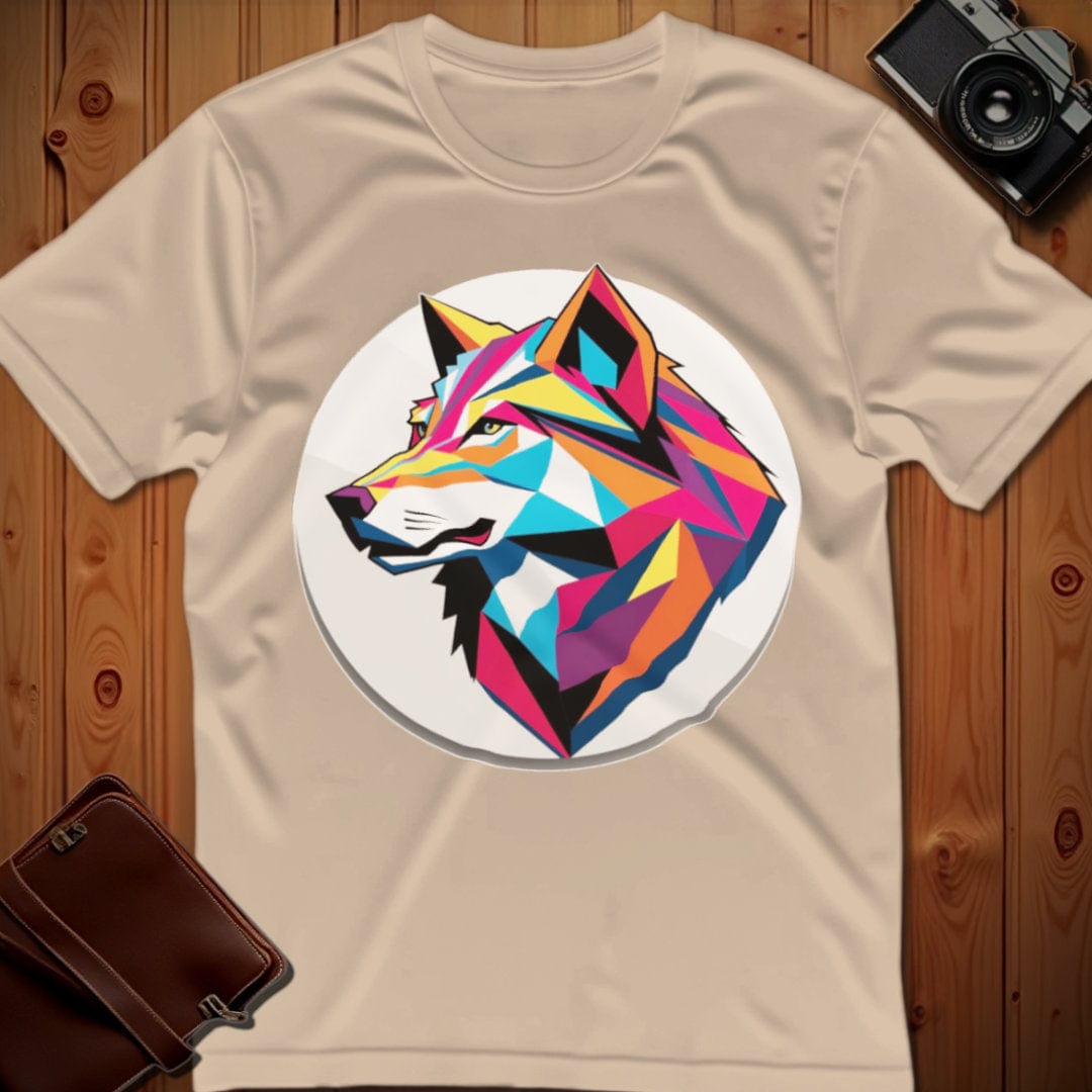 Wolf Tee β Geometric β Bold Vibrant Art | Weekend Casual Wear