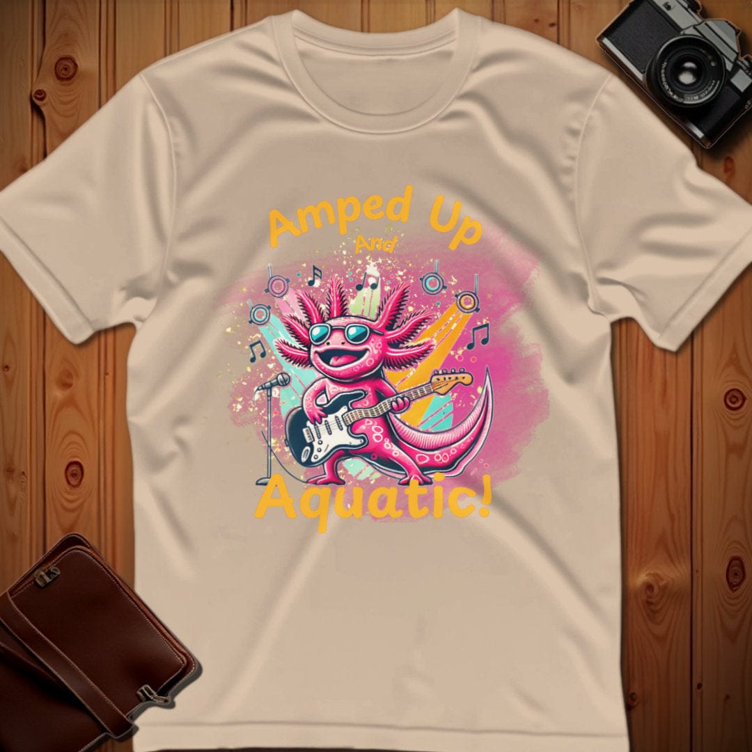 Axolotl Tee β Amped Up and Aquatic β Bold Vibrant Art