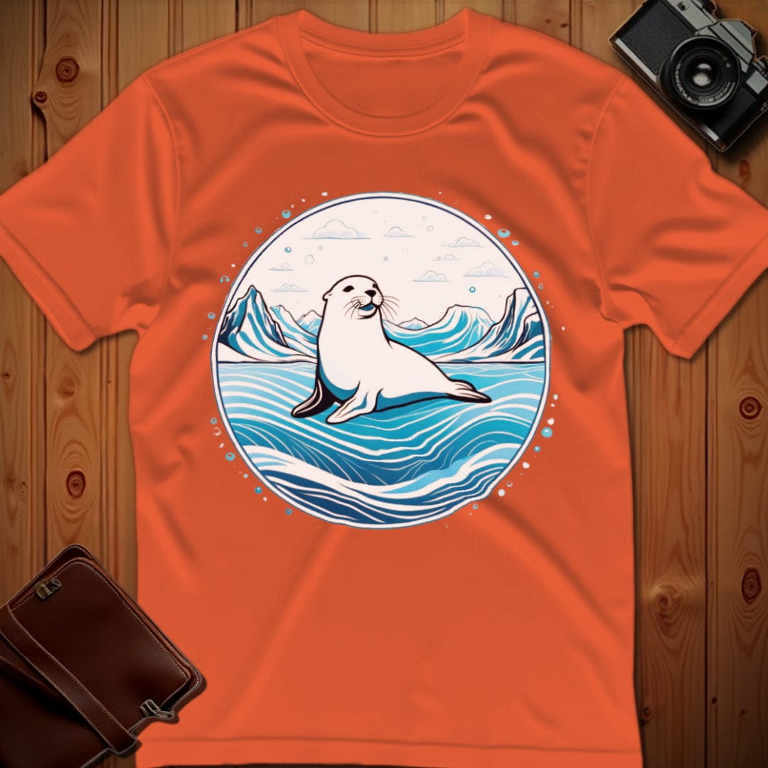 Seal T-Shirt β On Ice β Bold Vibrant Graphic | Lazy Day Outfit
