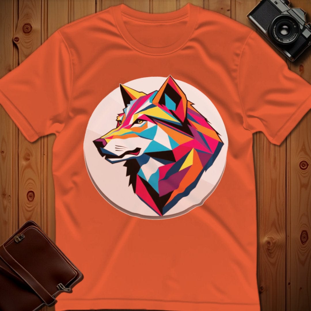Wolf Tee β Geometric β Bold Vibrant Art | Weekend Casual Wear