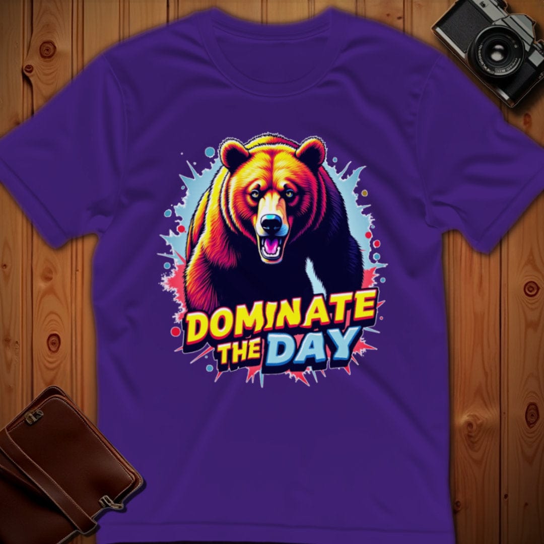 Bear Tee β Dominate the Day β Bold Vibrant Art