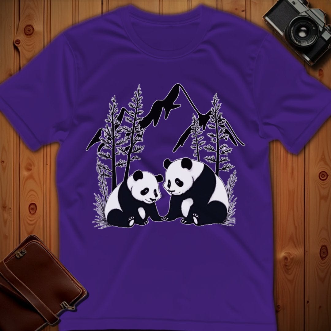 Panda Tee β Mountain Pandas β Bold Vibrant Art