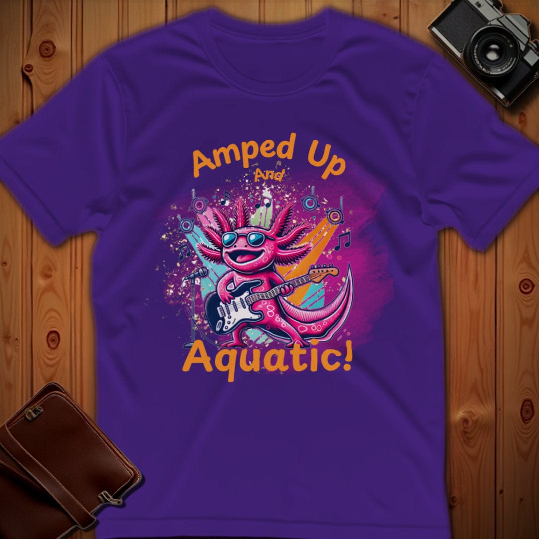 Axolotl Tee β Amped Up and Aquatic β Bold Vibrant Art