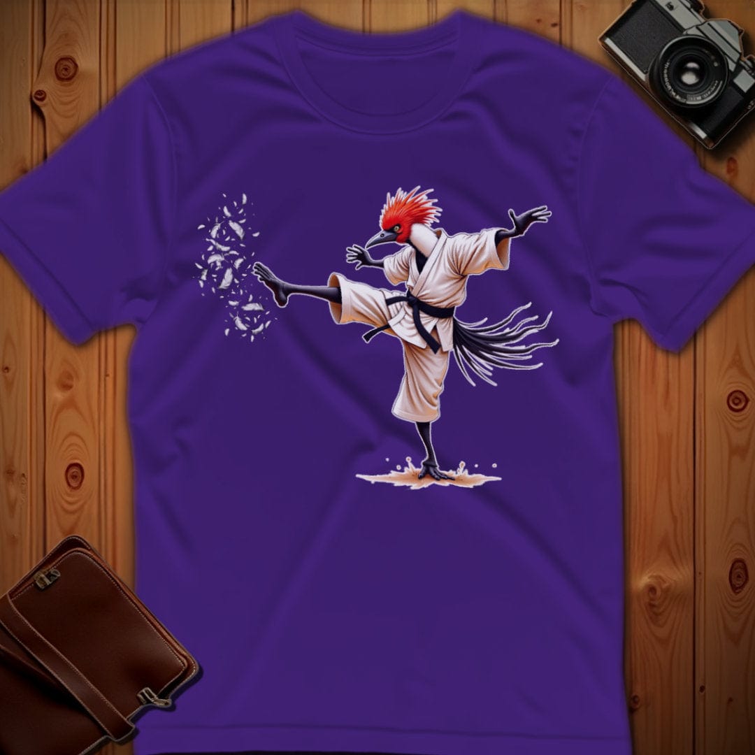 Secretary Bird Tee β Martial Artist β Bold Vibrant Art