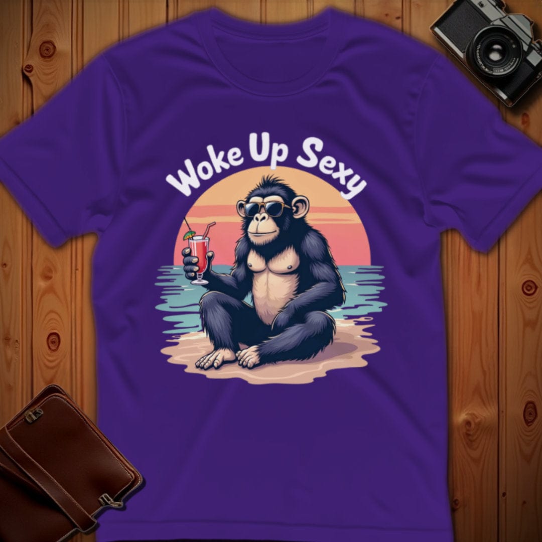 Chimpanzee Tee β Woke Up Sexy β Bold Vibrant Graphic | Outdoor Adventure