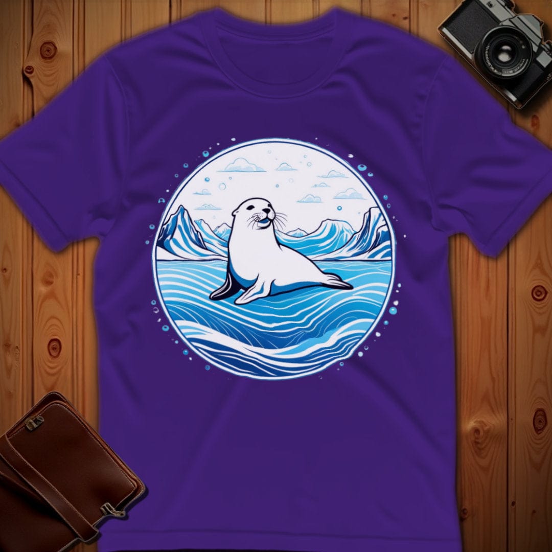 Seal T-Shirt β On Ice β Bold Vibrant Graphic | Lazy Day Outfit