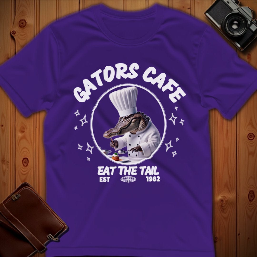 Alligator Tee β Gators Cafe β Bold Vibrant Graphic | for Animal Lovers