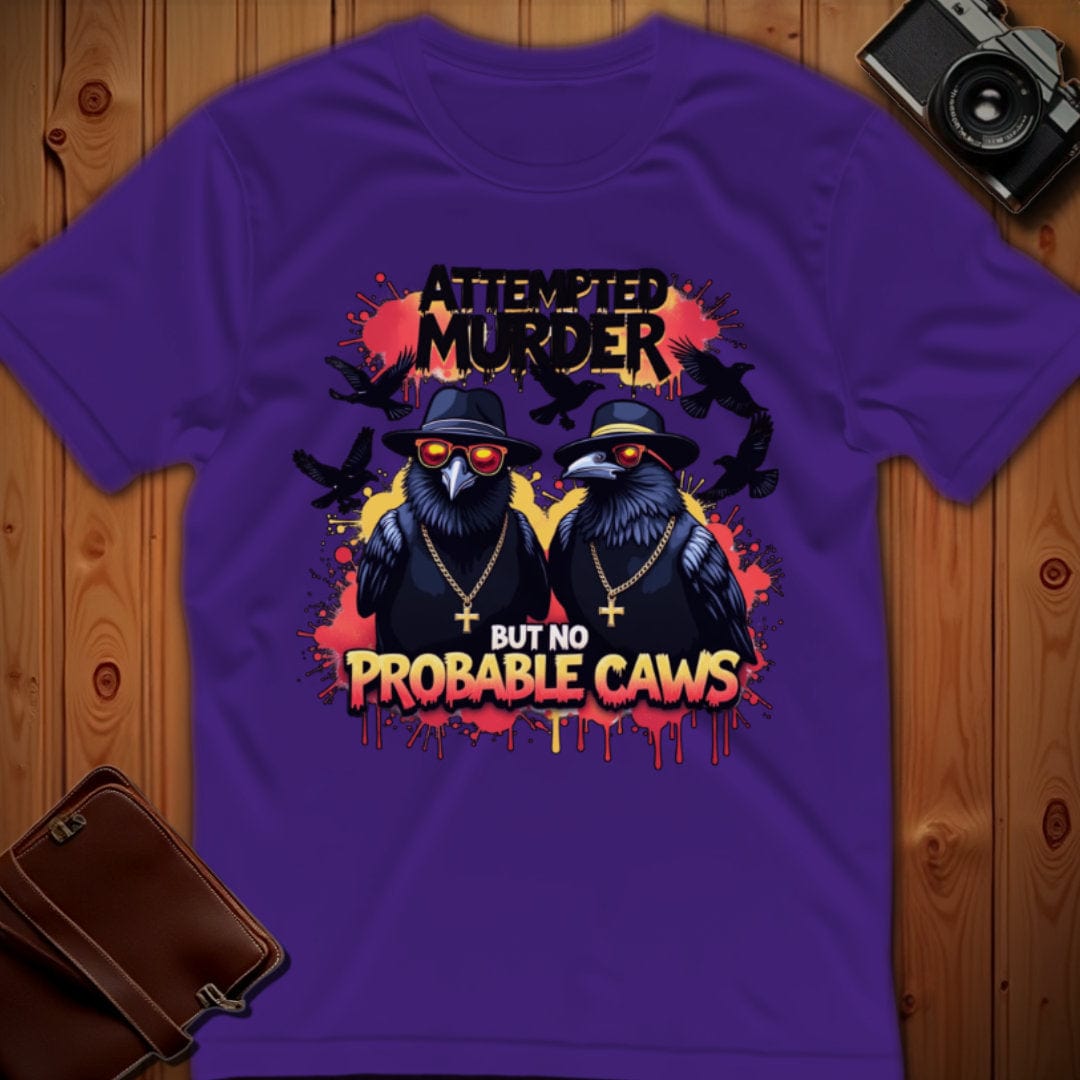 Crows Tee β Attempted Murder β Bold Vibrant Art