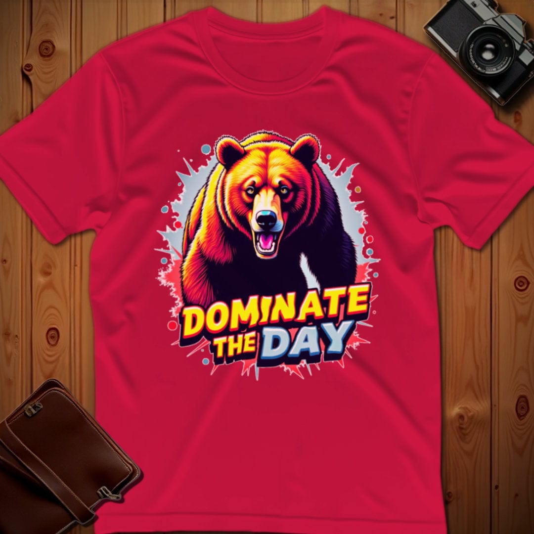 Bear Tee β Dominate the Day β Bold Vibrant Art