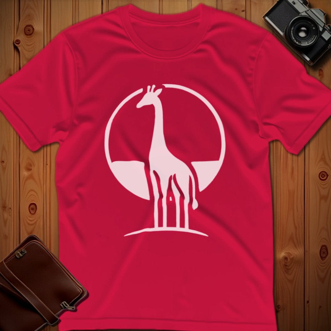 Giraffe Tee β Minimalist β Bold Vibrant Art