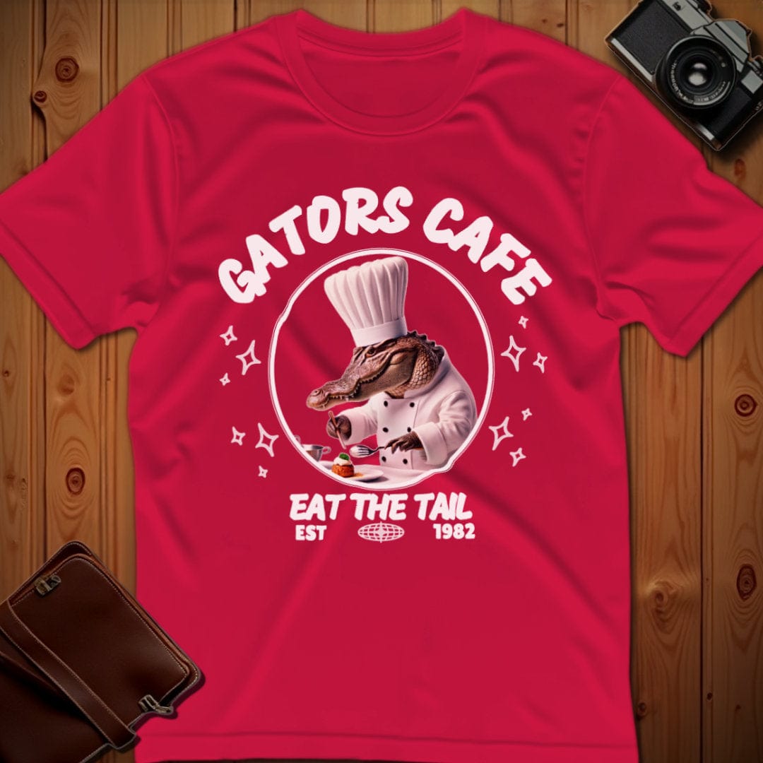 Alligator Tee β Gators Cafe β Bold Vibrant Graphic | for Animal Lovers
