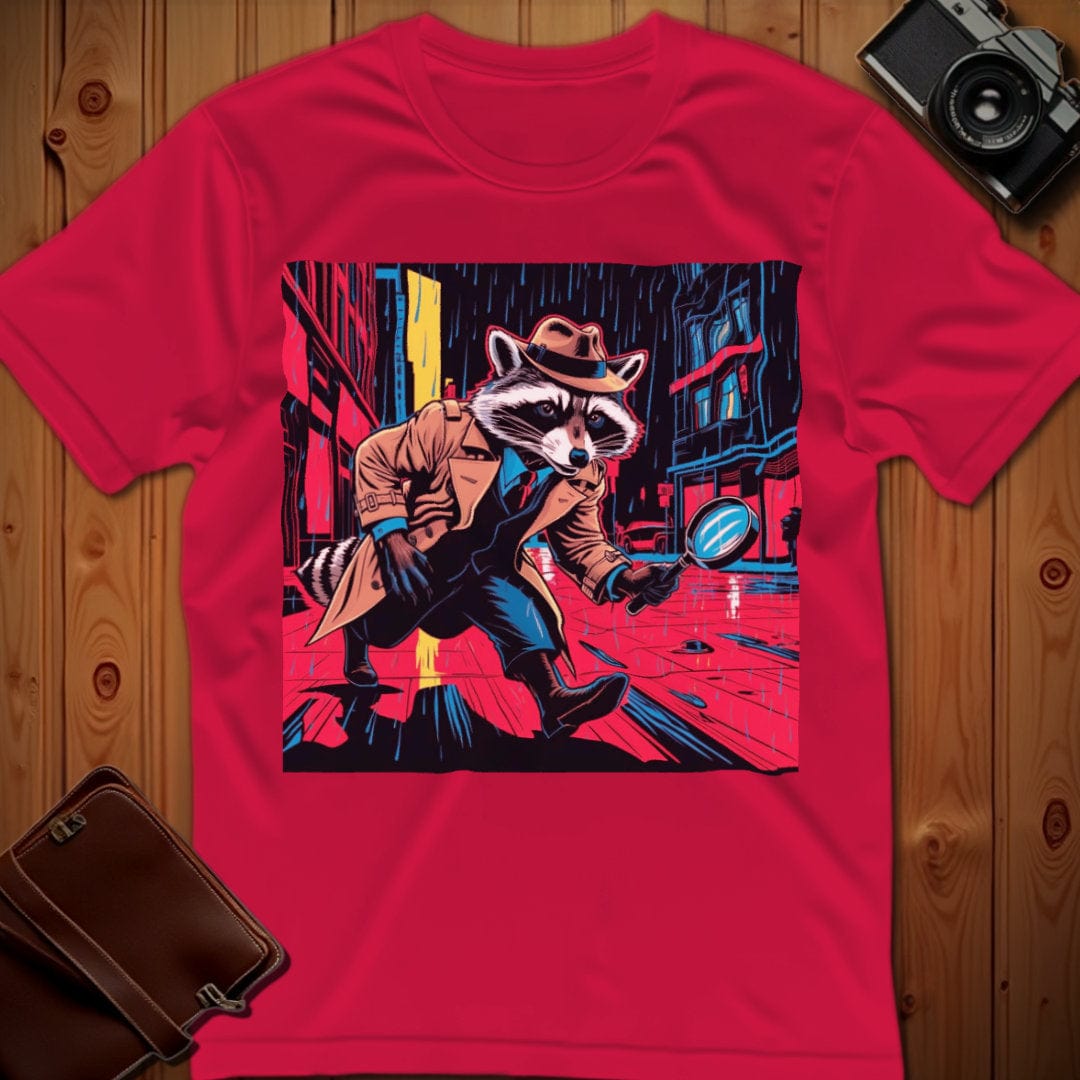 Raccoon Tee β Detective Raccoon Pop Art β Bold Vibrant Art