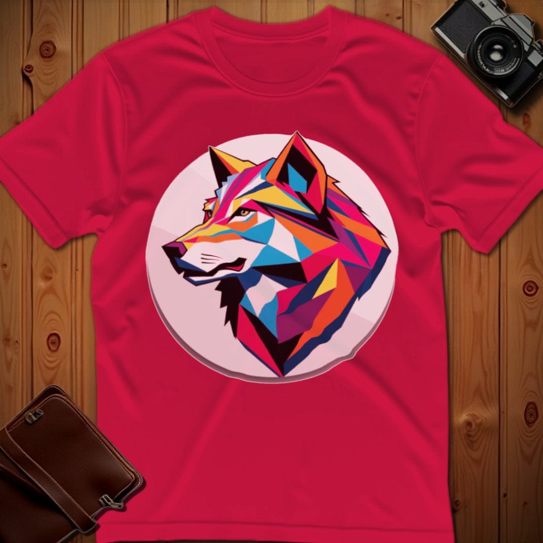 Wolf Tee β Geometric β Bold Vibrant Art | Weekend Casual Wear