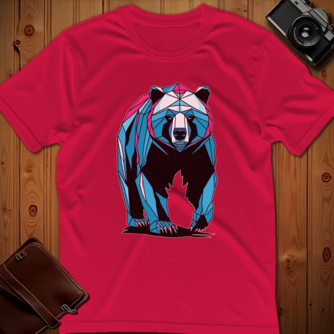 Bear Tee β Geometric β Bold Vibrant Art