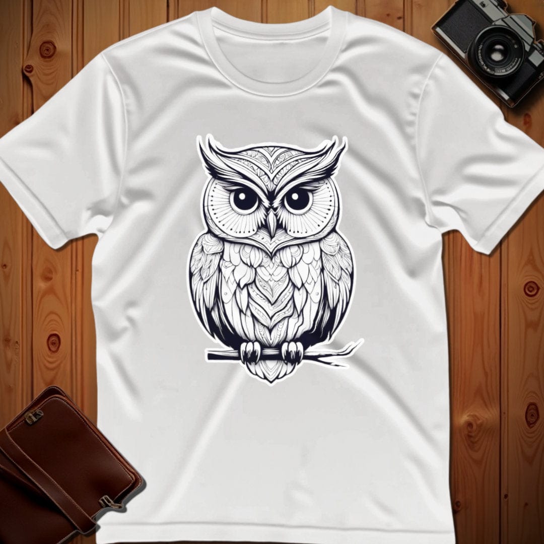 Owl Tee β On Branch β Bold Vibrant Art