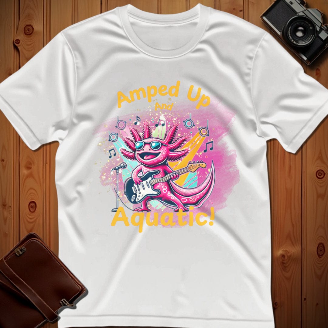 Axolotl Tee β Amped Up and Aquatic β Bold Vibrant Art