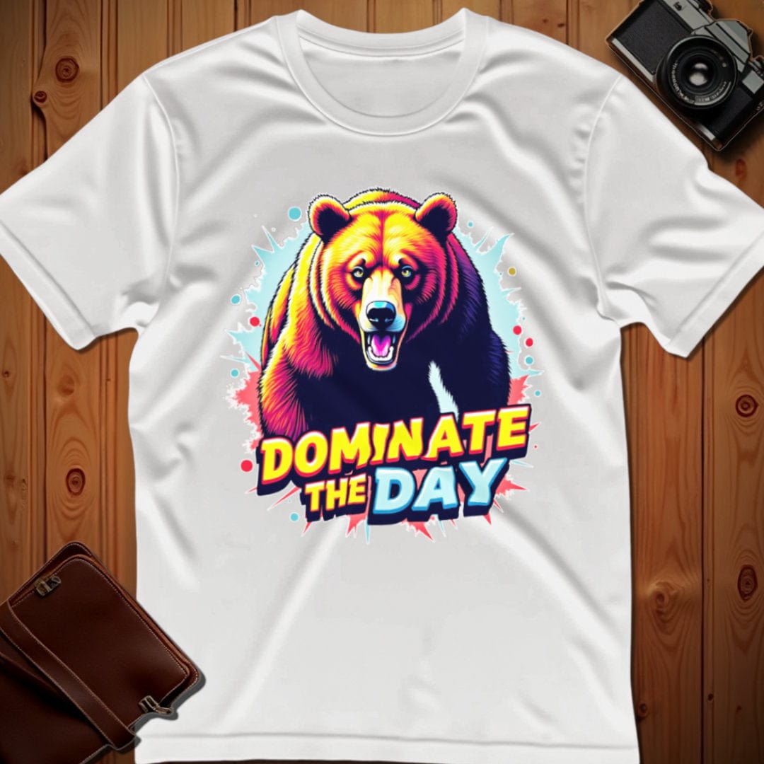 Bear Tee β Dominate the Day β Bold Vibrant Art