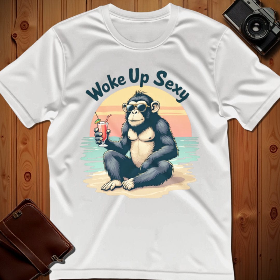 Chimpanzee Tee β Woke Up Sexy β Bold Vibrant Graphic | Outdoor Adventure