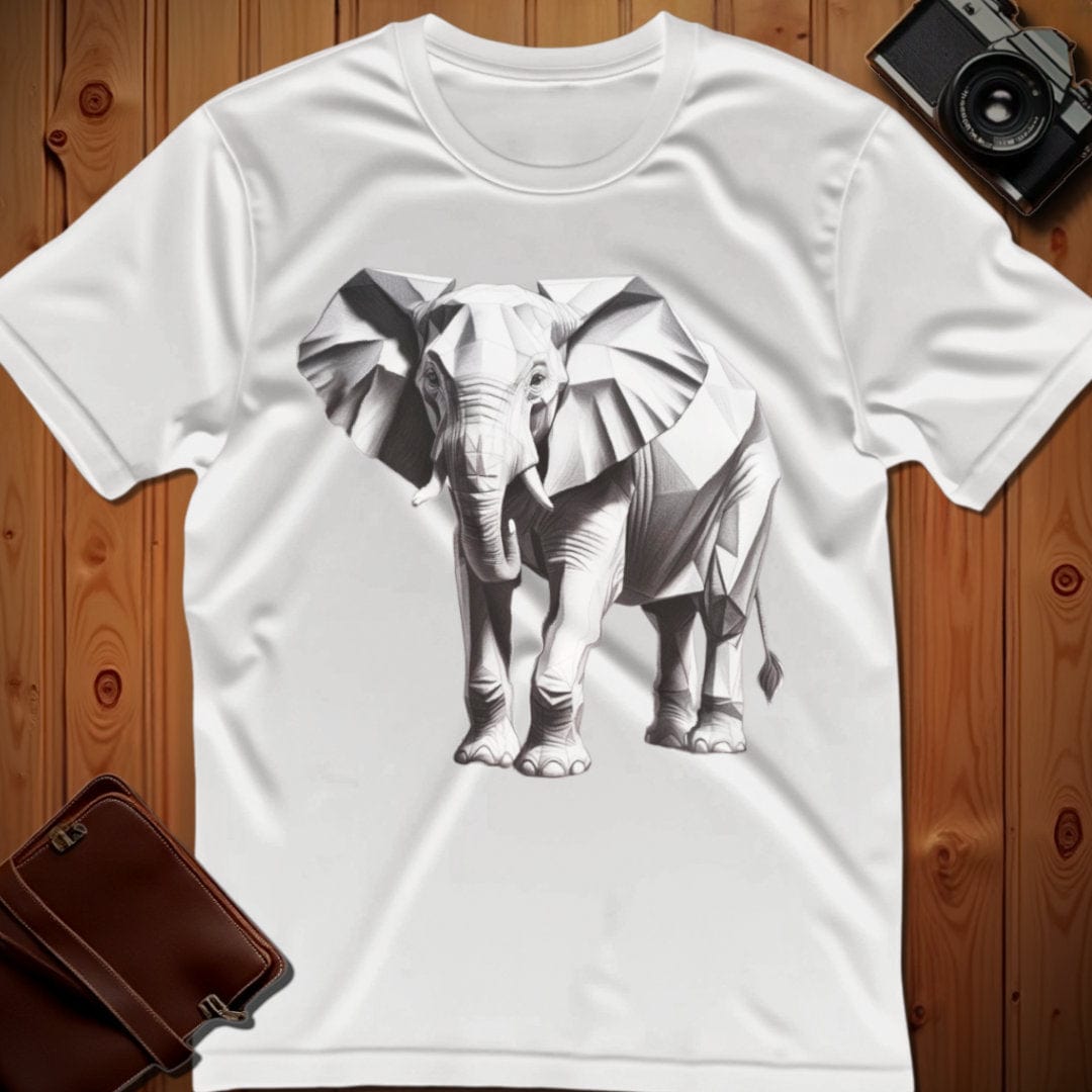 Elephant Tee β Polygon β Bold Vibrant Art | Lazy Day Outfit