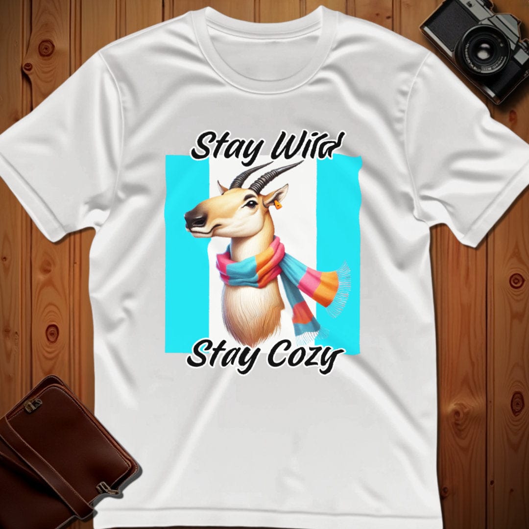 Saige Antelope Tee β Stay Wild Stay Cozy β Bold Vibrant Art