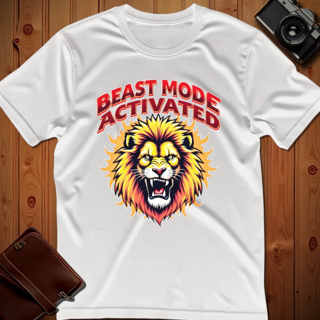 Lion Tee β Beast Mode Activated β Bold Vibrant Art