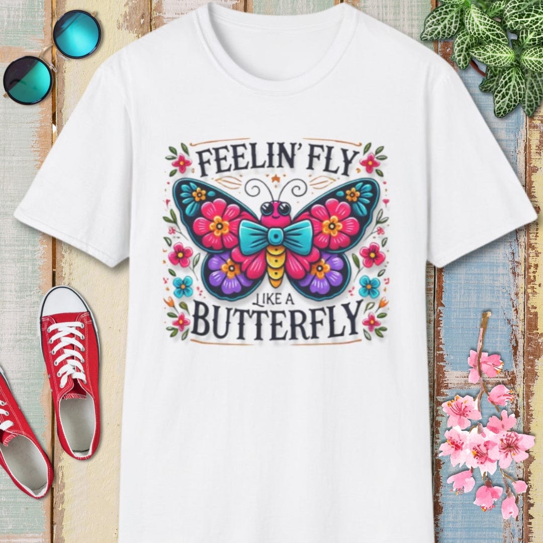 Butterfly Tee β Feelin Fly Like A β Bold Vibrant Art