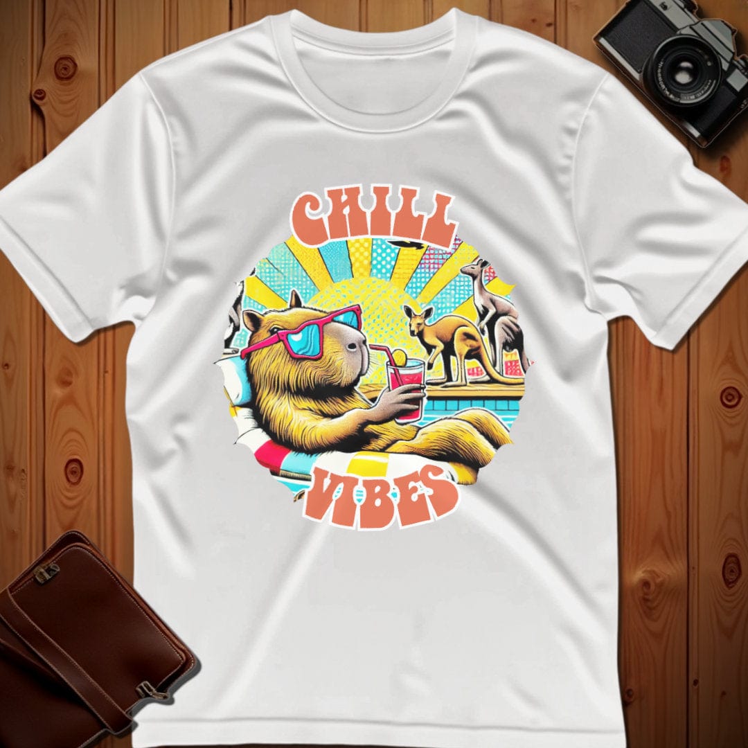 Capybara Tee β Chill Vibes β Bold Vibrant Art