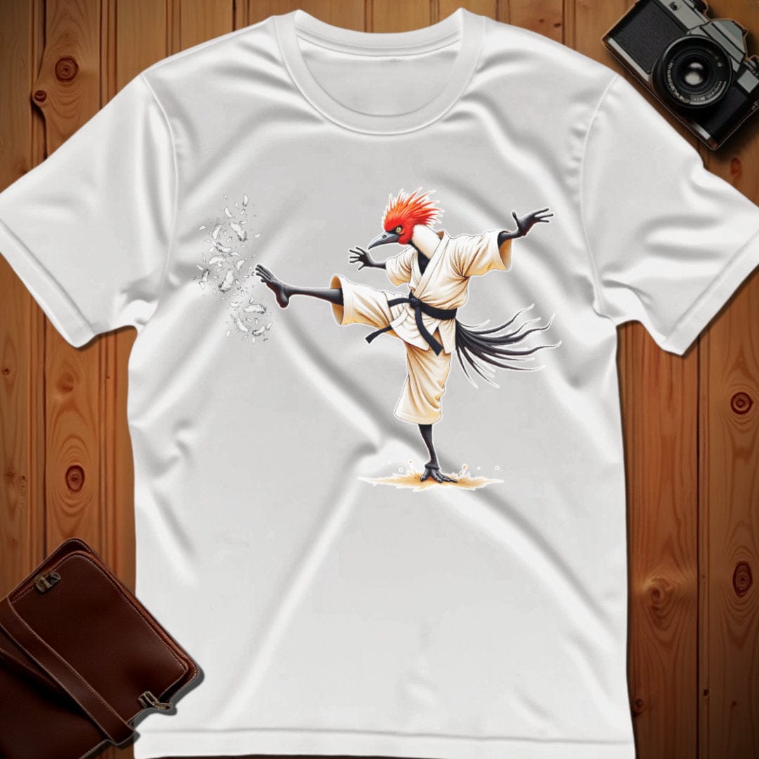 Secretary Bird Tee β Martial Artist β Bold Vibrant Art