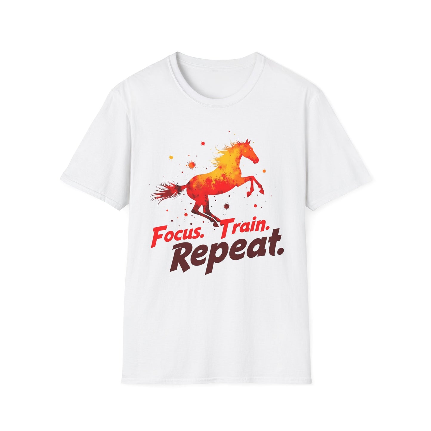 Focus Train Repeat Horse T-Shirt