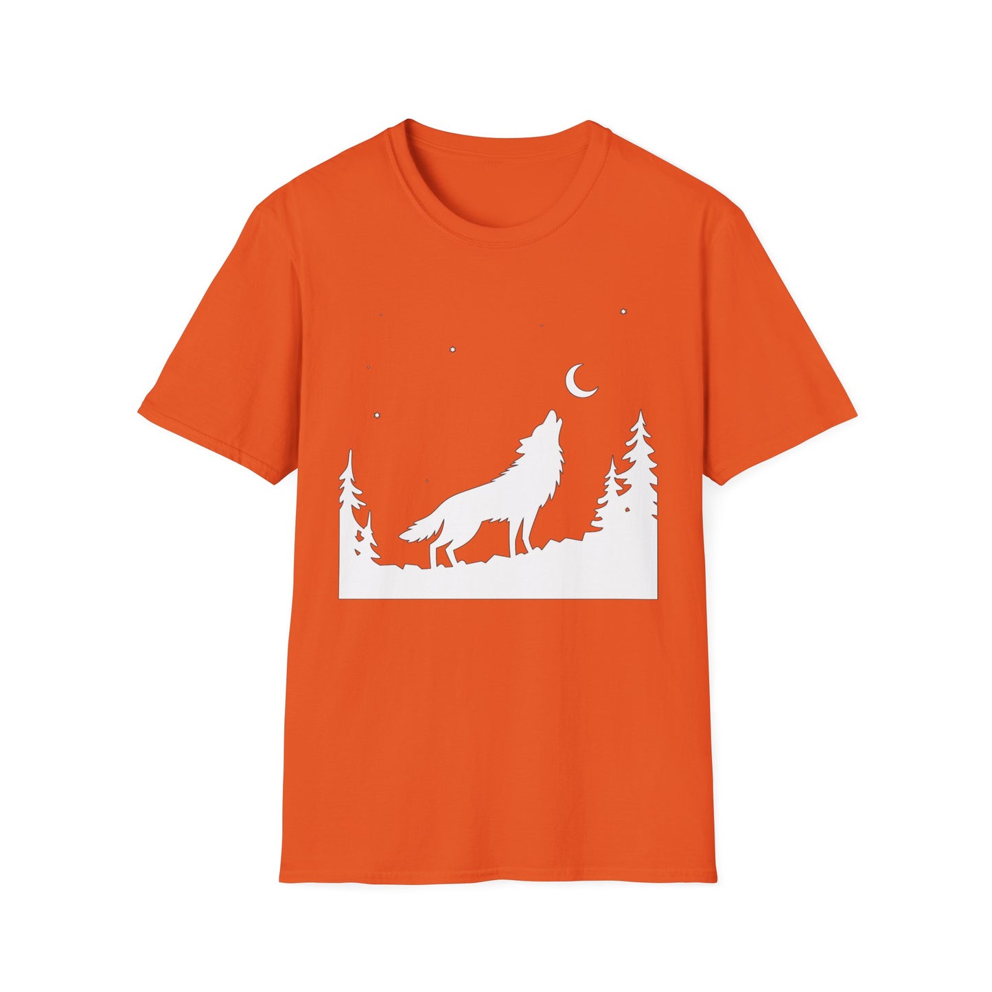 Minimalist Howling Wolf T-Shirt