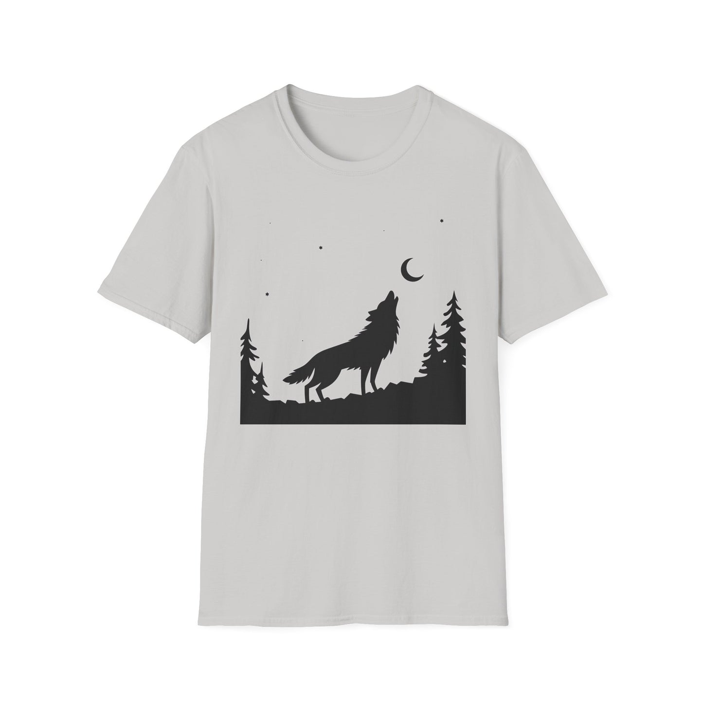 Minimalist Howling Wolf T-Shirt