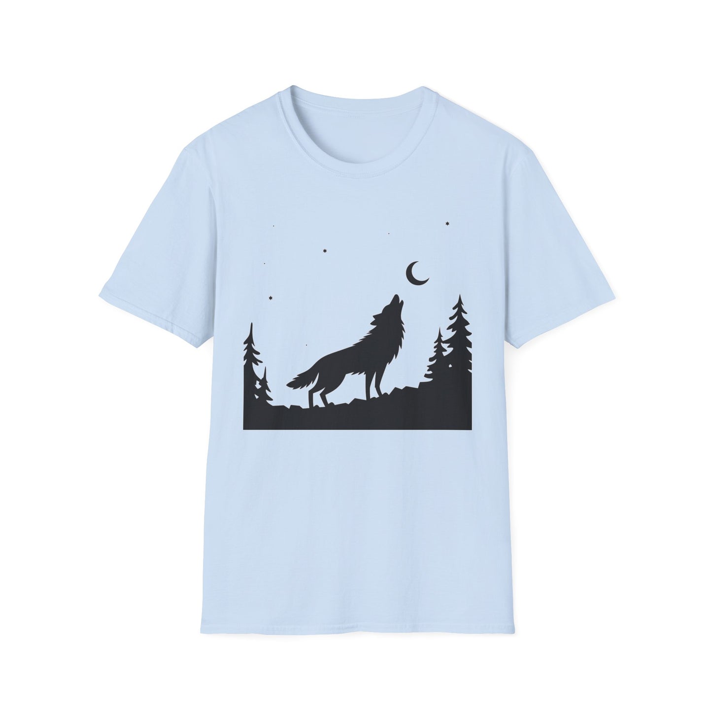 Minimalist Howling Wolf T-Shirt